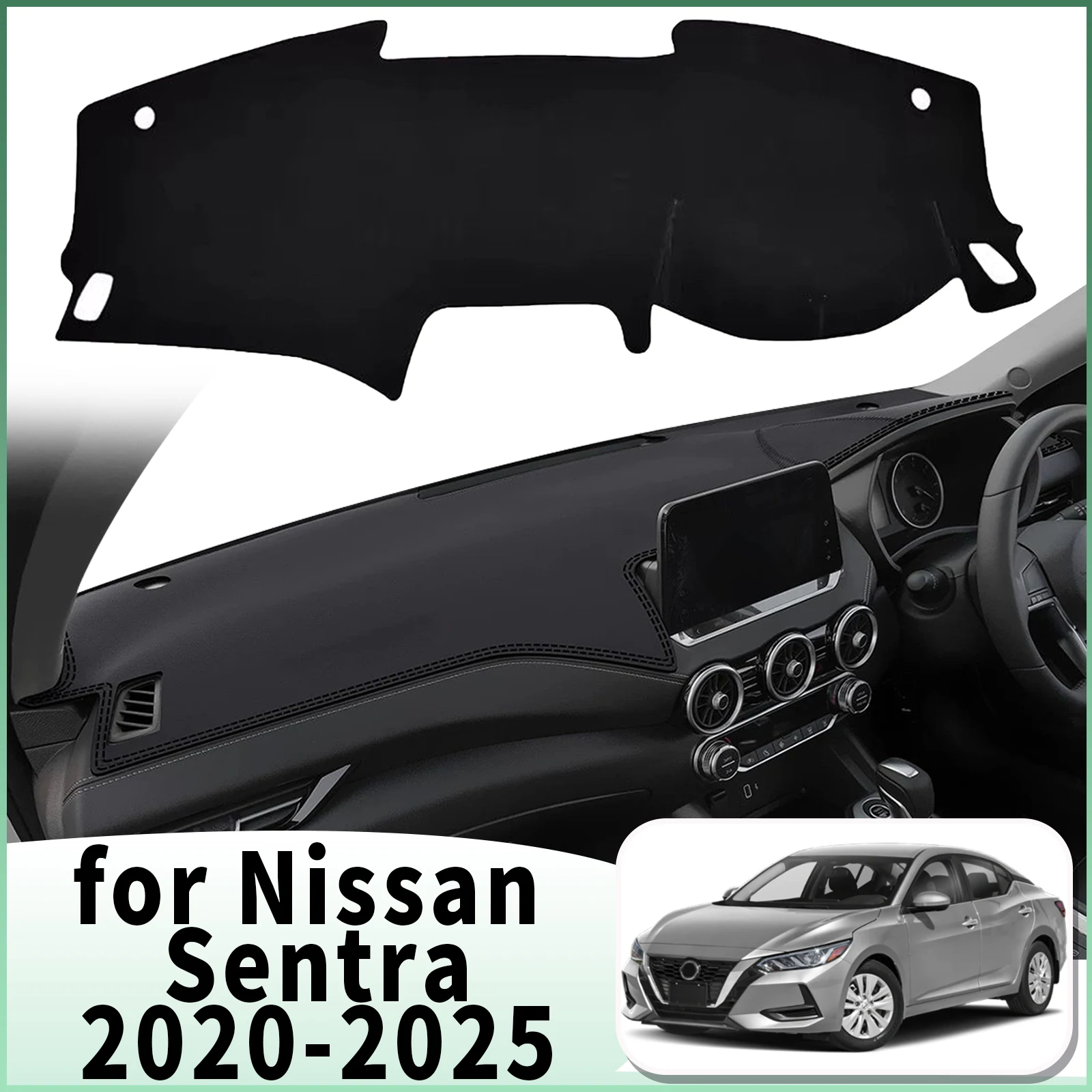 

fit for Nissan Sentra 2025 2024-2020 Dashmat Dashboard Cover Pad DashMat Sunshade Accessories Protective Carpet Car Leather