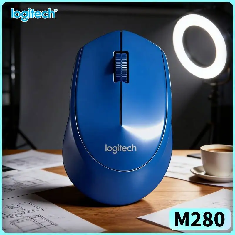 

Logitech M280 Ergonomic Wireless Mouse Non-Slip Firm Pads 2.4GHz Nano Receiver 10m Distance for Office PC Linux Mac