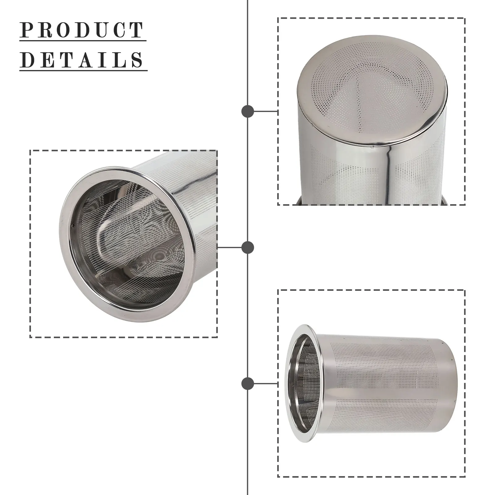 Brew Coffee Strainer Tea Coffee Infuser Filter Stainless Reusable Fine Mesh Easy To Use And Clean Coffee Maker Parts
