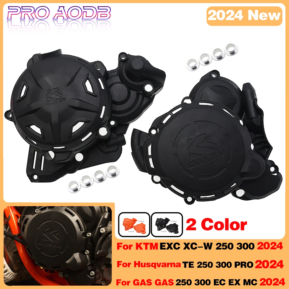 2024 New Motorcycle Engine Clutch Cover Protector Guard For KTM 250EXC 250XCW 300EXC 300XCW For Husqvarna TE EC EX MC 250 300