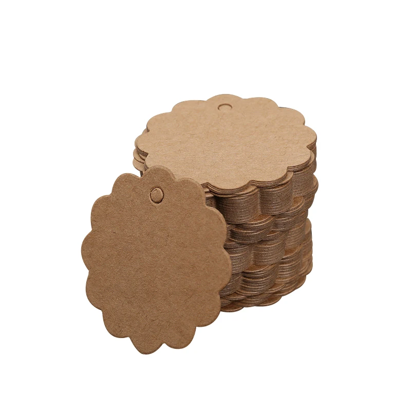 50/100 pcs Kraft Paper Tags Heart Kraft Paper Gift Tags for Gifts Arts and Crafts Wedding Thanksgiving Christmas Birthday Party