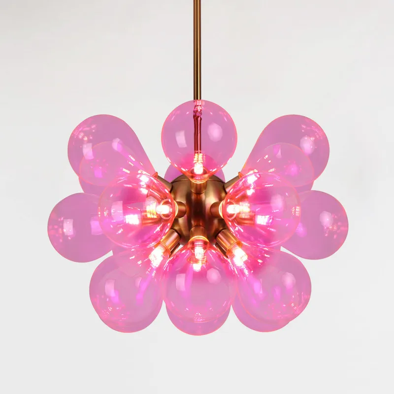 Nordic Glass Bubble Ceiling Chandelie for Bedroom Living Room Center Table Kitchen Pendant Lights Home Decor Lusters Luminaires