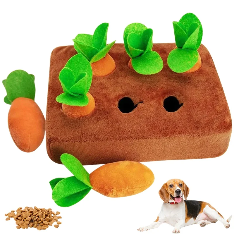 

Plush Dog Toys Carrot Pulling Interactive Training Toys for Small Medium Dogs Cats Bite Resistant Puppy Chew Toy Pet supplies