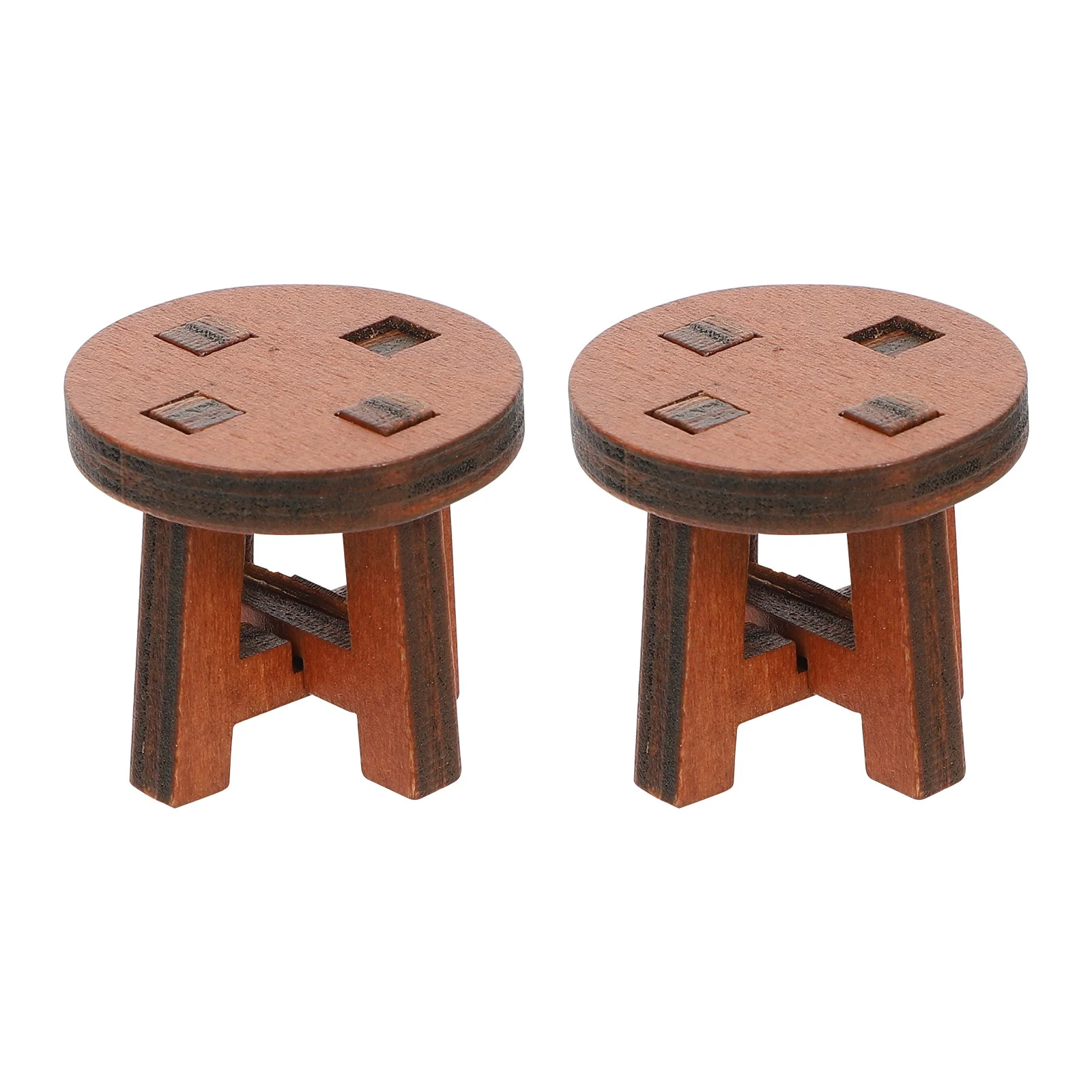 Sedie in miniatura da 2 pezzi per mobili per case delle bambole Artware creativi Puntelli per foto Artigianato