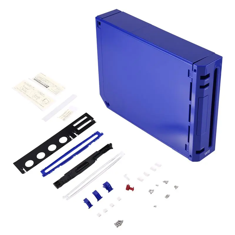 

A33T-For For Wii Console Full Case Cover Replacement Housing Shell Protector For Wii Game Console Housing Shell Case B