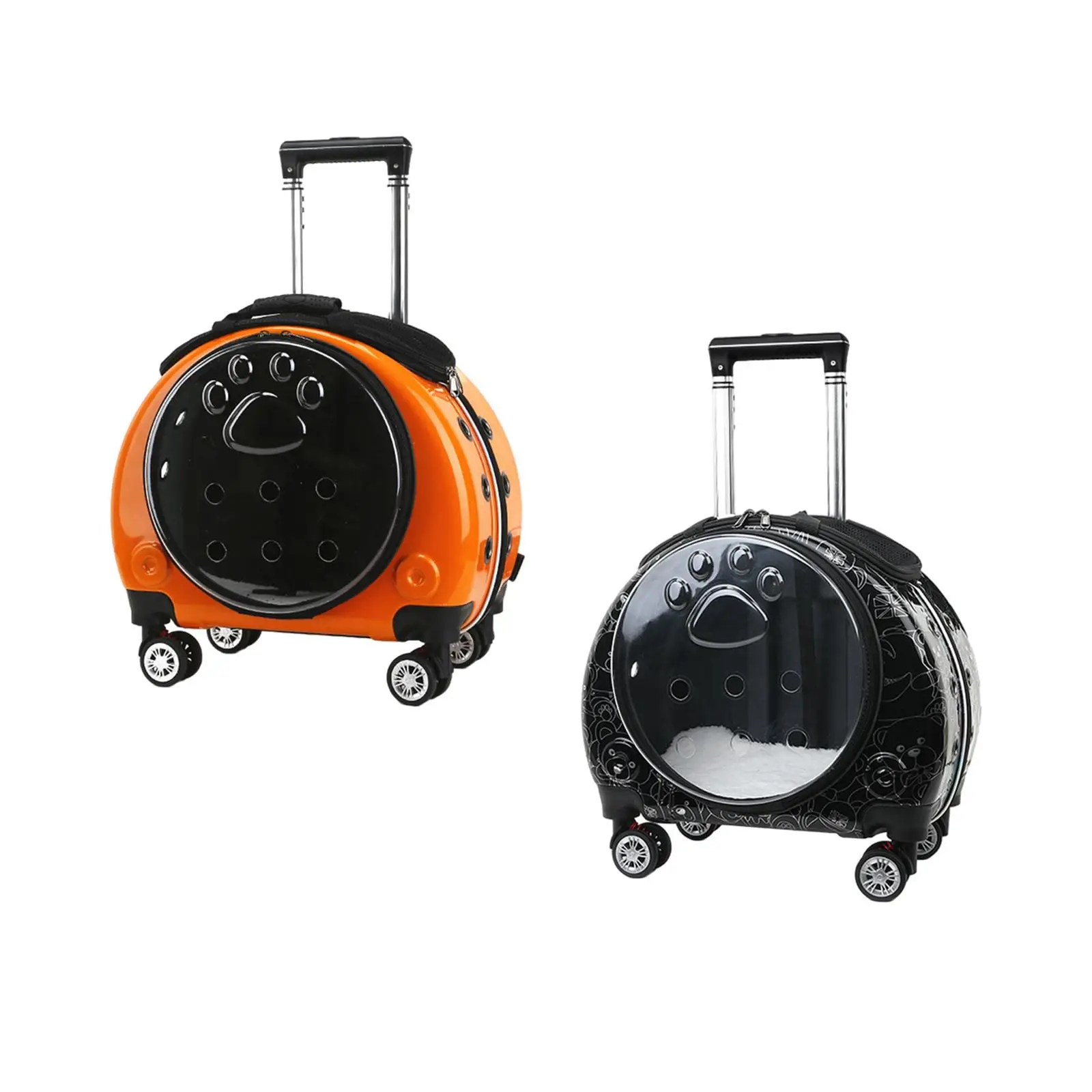 

Pet Trolley Case Transparent Cats Dogs Bag Multi Function Travel Carrier