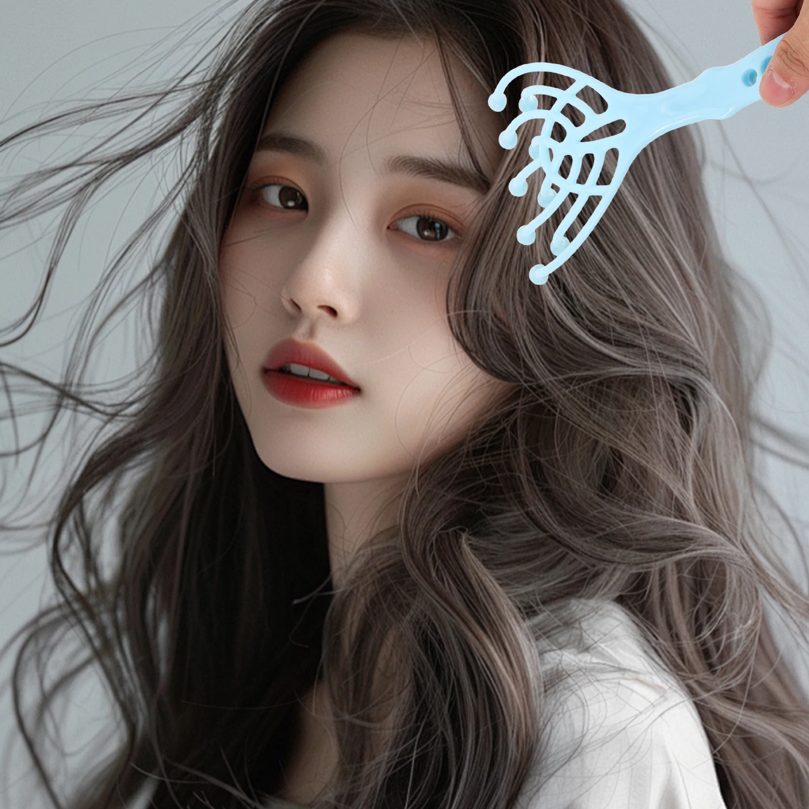 

2Pcs Scalp Massager Five Claw Multifunctional Rolling Ball Head Scratcher Relaxation Manual Massage Tool Home Use Gift