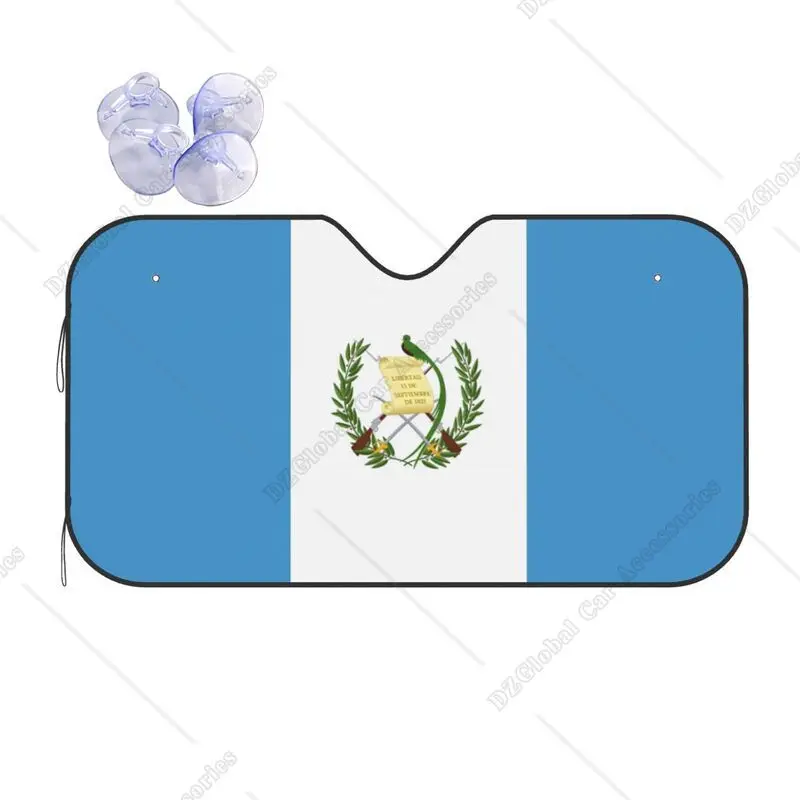 Guatemala Flag Windshield Sun Shade Car Front Window Sunshade Blocker UV Visor Automotive Sunshades for Vehicle SUV Protector