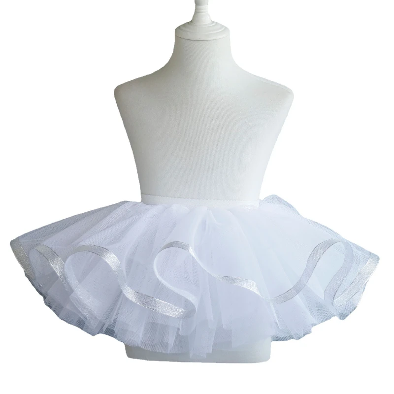Respirant et confortable mode polyvalente enfants Ballet danse Sarong filles âgées Bustier maille jupe Ballet jupe danse