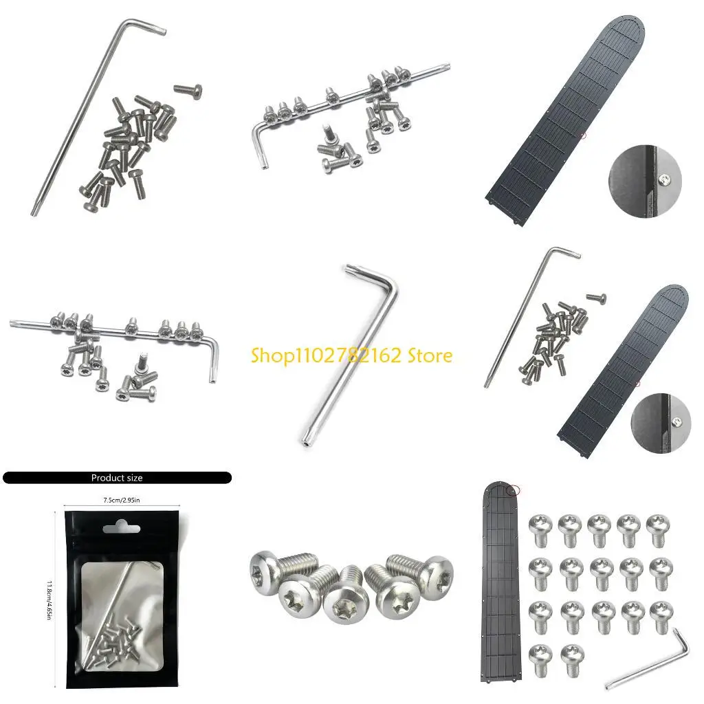 547B شامل سكوتر كهربائي أسفل غطاء البطارية مجموعة المسمار المعدني مصممة لأجزاء إصلاح M365 تعزيز المتانة #1