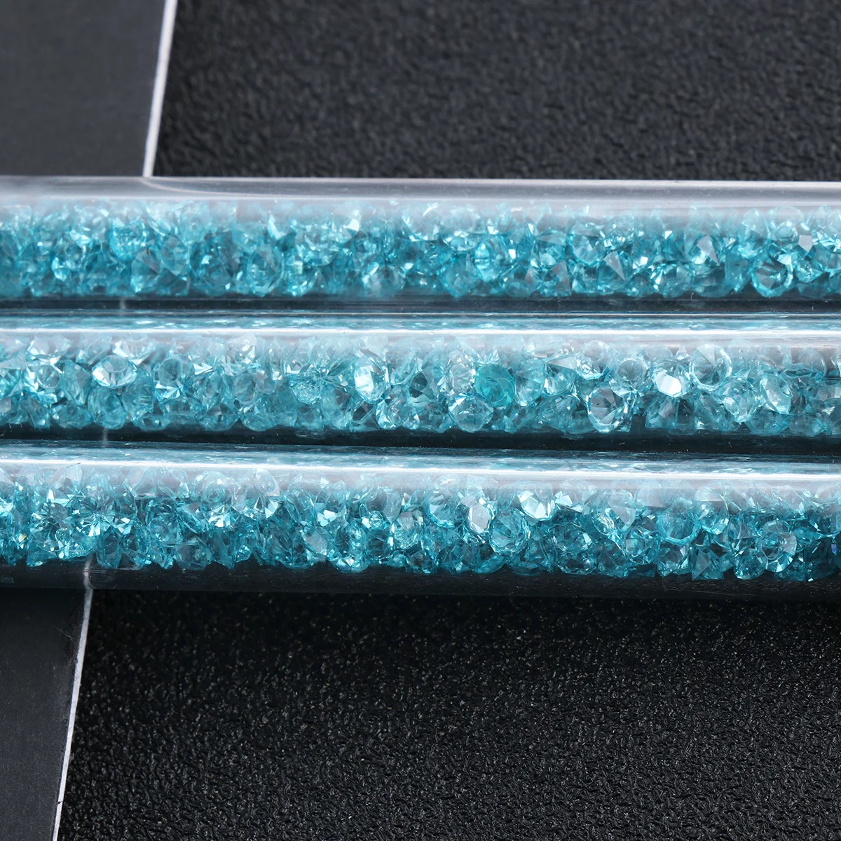 

3Pcs Nail Art Tool Set Double Head Silicone Pen Transparent Acrylic Tube Crystal Rhinestone Manicure Sculpting Dotting Carving