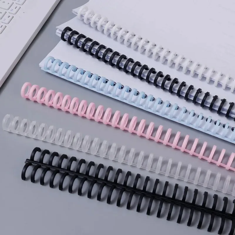 Detachable Plastic 30 Holes Loose-leaf Paper Book Circles Ring Scrapbook Album Binder Spiral A4 A5 B5 Notebook Binding Clips