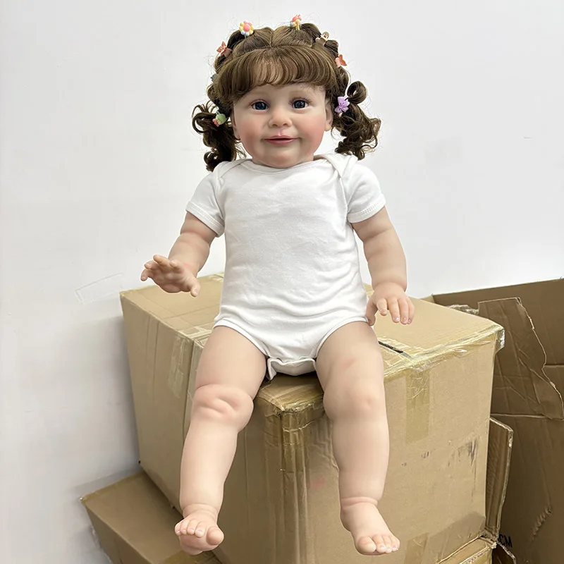 25インチの複数の着せ替えオプションがあるリアルで可愛いゾーイ・リボーンドール、複数層塗装、手植えの髪、血管も見える