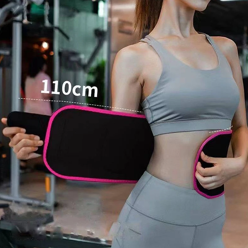 Sports Sweaty Belt Body Shaping Running Fat Burning Yoga Belt Waist Protection Sweaty Fitness Belt Sweating Belt