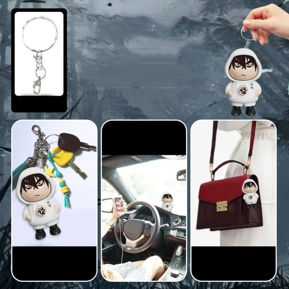 With Keychain Face Changing Pendant Wu Liuqi Plastics Killer Seven Face Changing Toy 3 Facial DIY Crafts