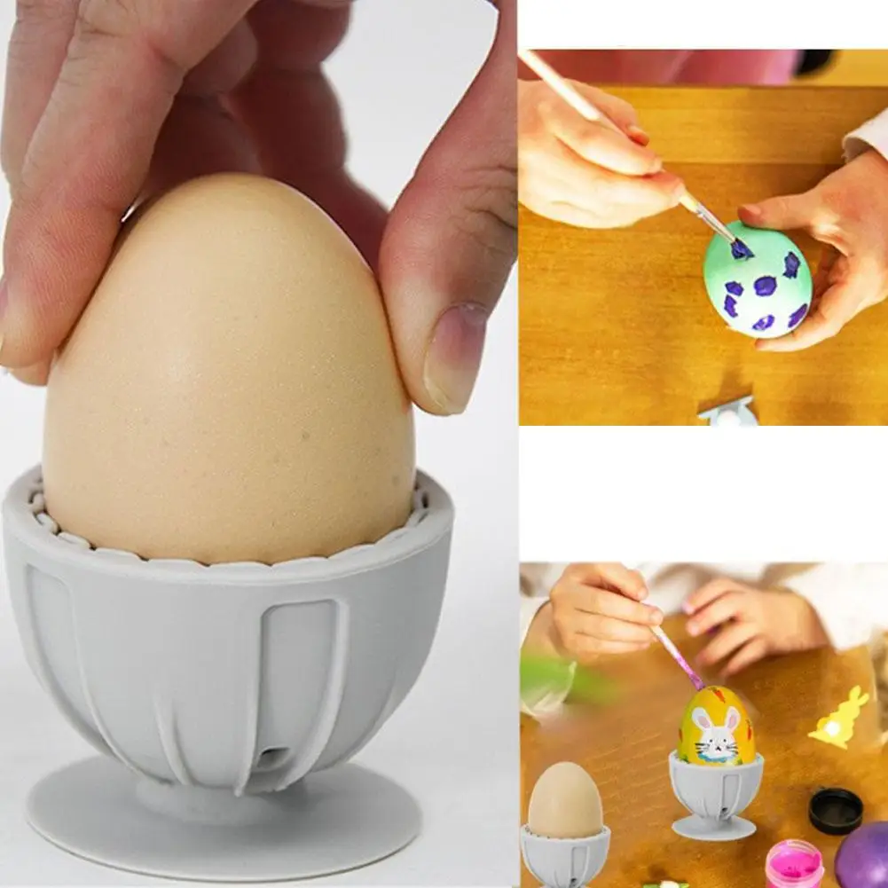 

Silicone Egg Brush Silicone Egg Brush Air Cushion Makeup Egg Cleaning Drying Storage Tool Back With Holes For Storage Q8w1