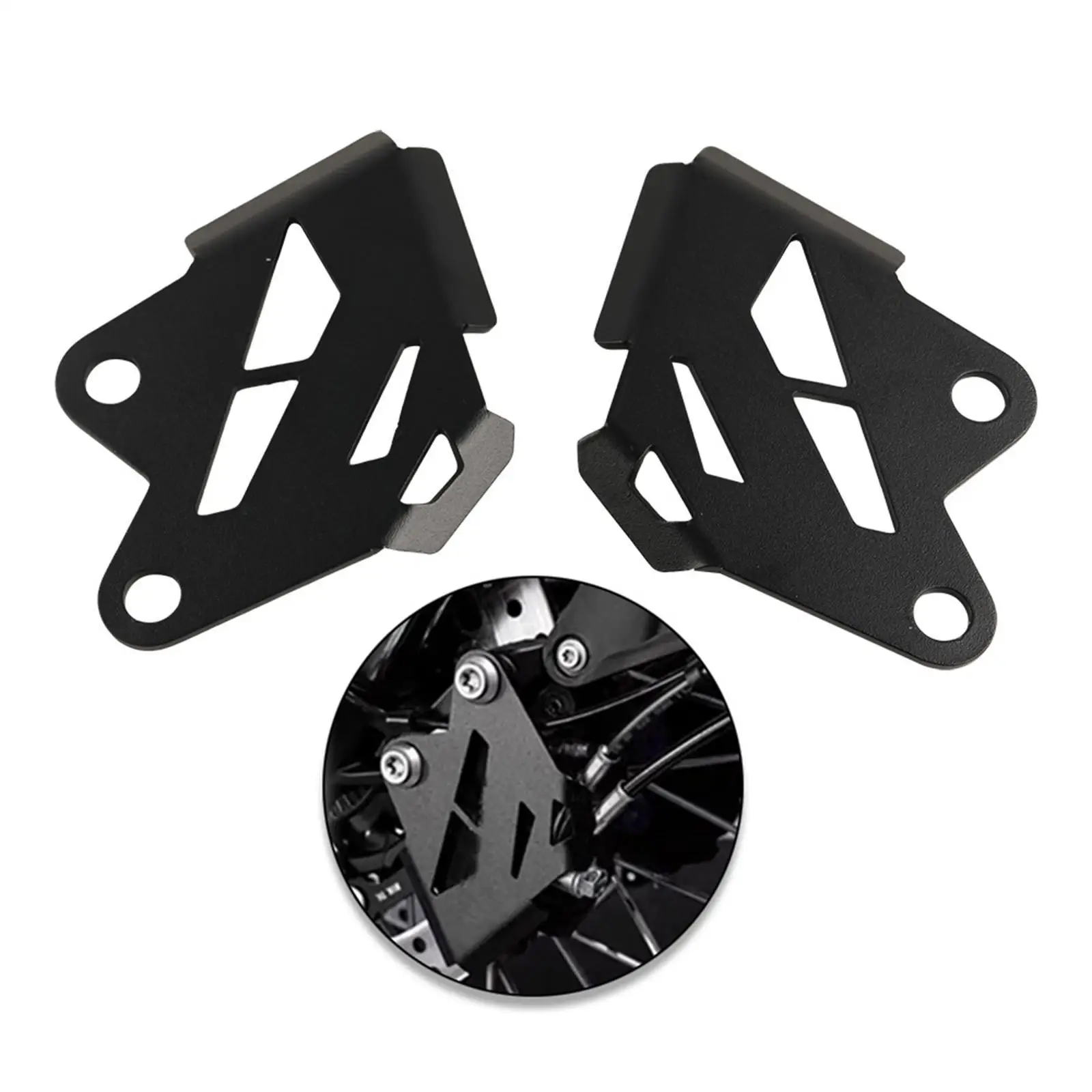 دراجة نارية العجلات الأمامية الفرامل الفرجار الحرس سهلة الحمل غطاء فرجار الفرامل