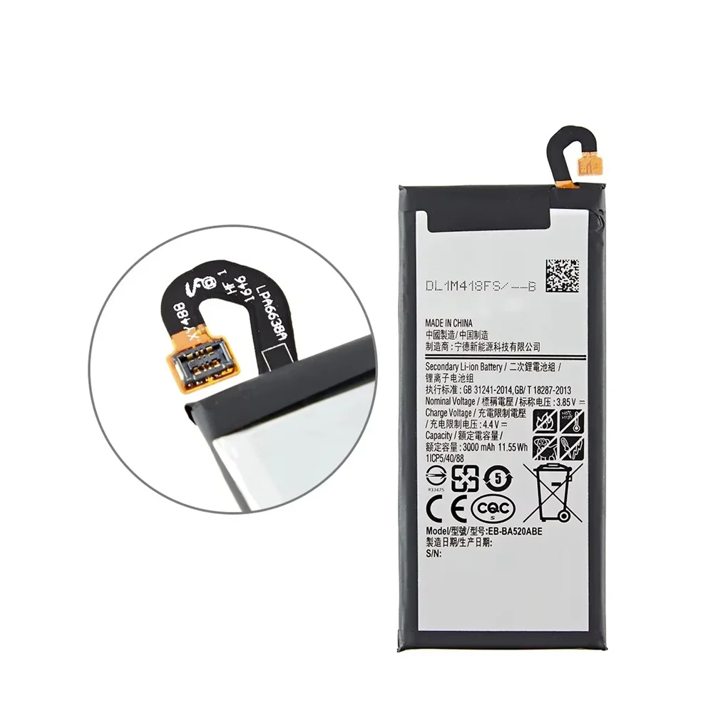 Brand New EB-BA520ABE 3000mAh Battery For Samsung Galaxy A5 2017 Edition A520 SM-A520F A520K A520L A520S A520W/DS Batteria+Tools