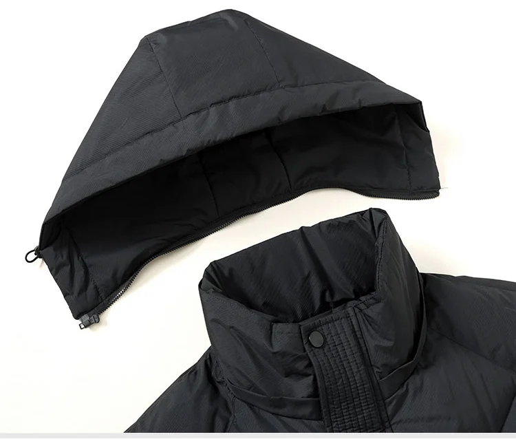 New Windproof Thickening Men Tops Outdoors Loose Versatile Comfort Keep Warm Coats Winter Fashion Casual Solid Hooded Parka Men
