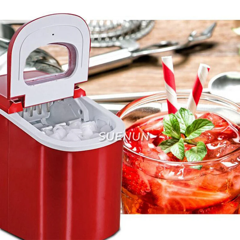 12kgs/24H Portable Automatic ice Maker Household bullet round ice make machine for family bar coffee shop