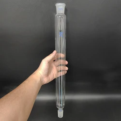 FAPE Air straight condenser, 24/29, Tube outer diameter 40mm, Effective length 100mm-600mm, Connecting pipe, Borosilicate glass