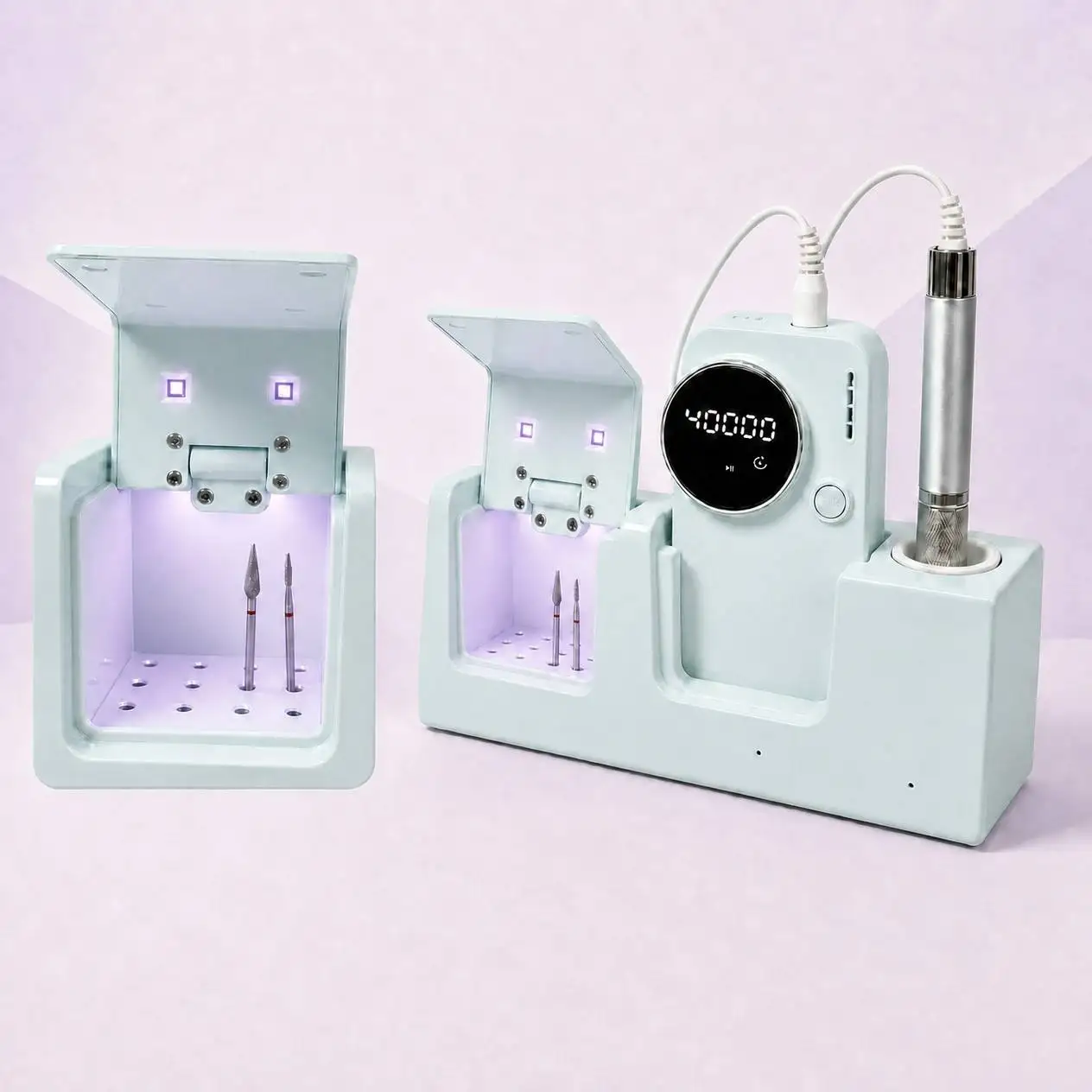 New Waterproof Rechargeable Brushless Nail Drill Silent Sterilizable Electric Nail File Manicure Drill for Acrylic Gel Nail