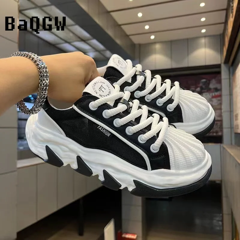 Chunky Sneaker for Men Mesh Breathable Sneakers Casual Running Shoes Designer Increased Platform Fashion Luxury Sport Shoes