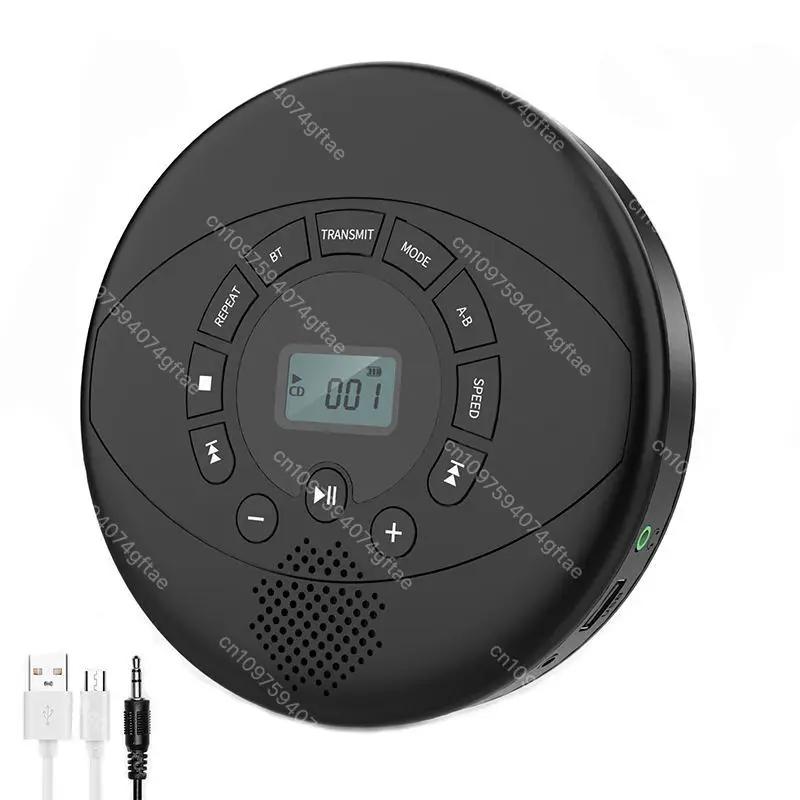 

Portable CD Player Bluetooth Walkman Built in Speakers Rechargeable CD CD Player with USB/AUX/Headphone Port
