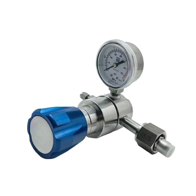 Oxygen pressure reducing Pressure regulating Nitrogen gas Argon carbon dioxide cylinder gauge Stainless steel Adjustable