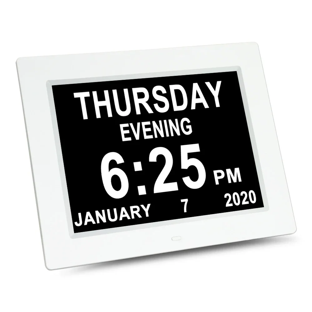 

Vision Impaired Elderly Memory Loss people Alarms Dementia Clock Large Display digital calendar day clock