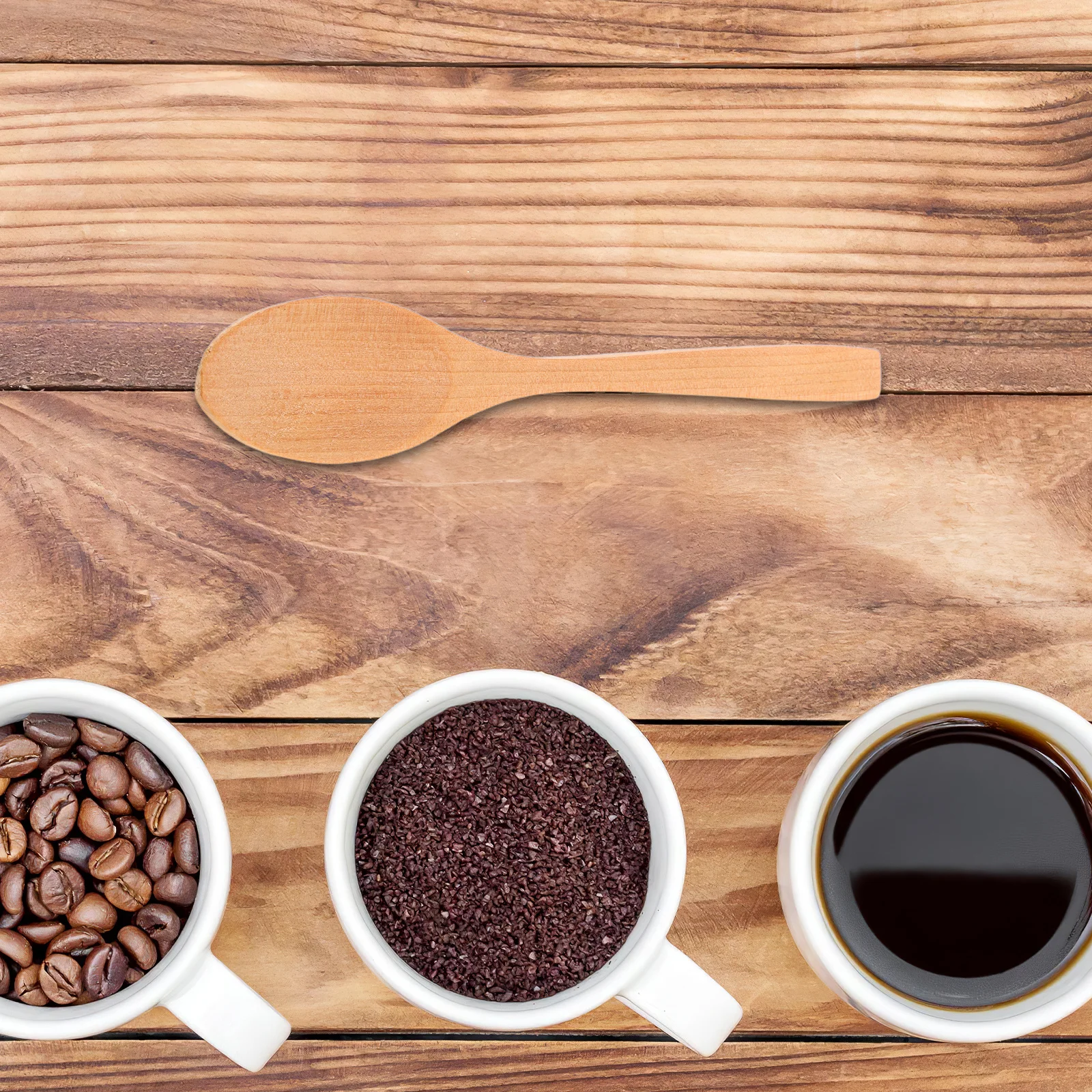 

10pcs Ice Cream Spoon Wooden Mini Teaspoon For Dessert Sugar Spice Jam Honey Jar Coffee Bath Salt Condiment Serving Tool Kitchen