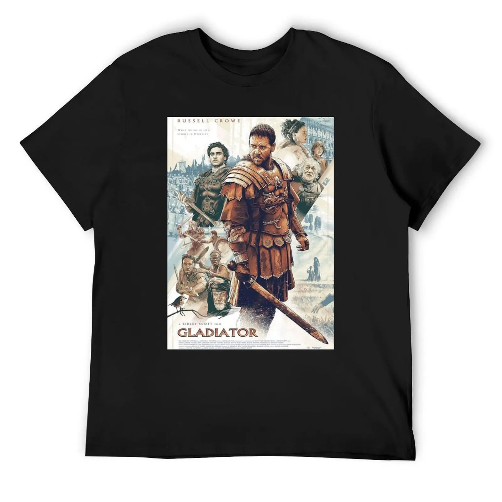 Gladiator Movie T-Shirt cute tops graphic shirts Short sleeve tee mens t shirts