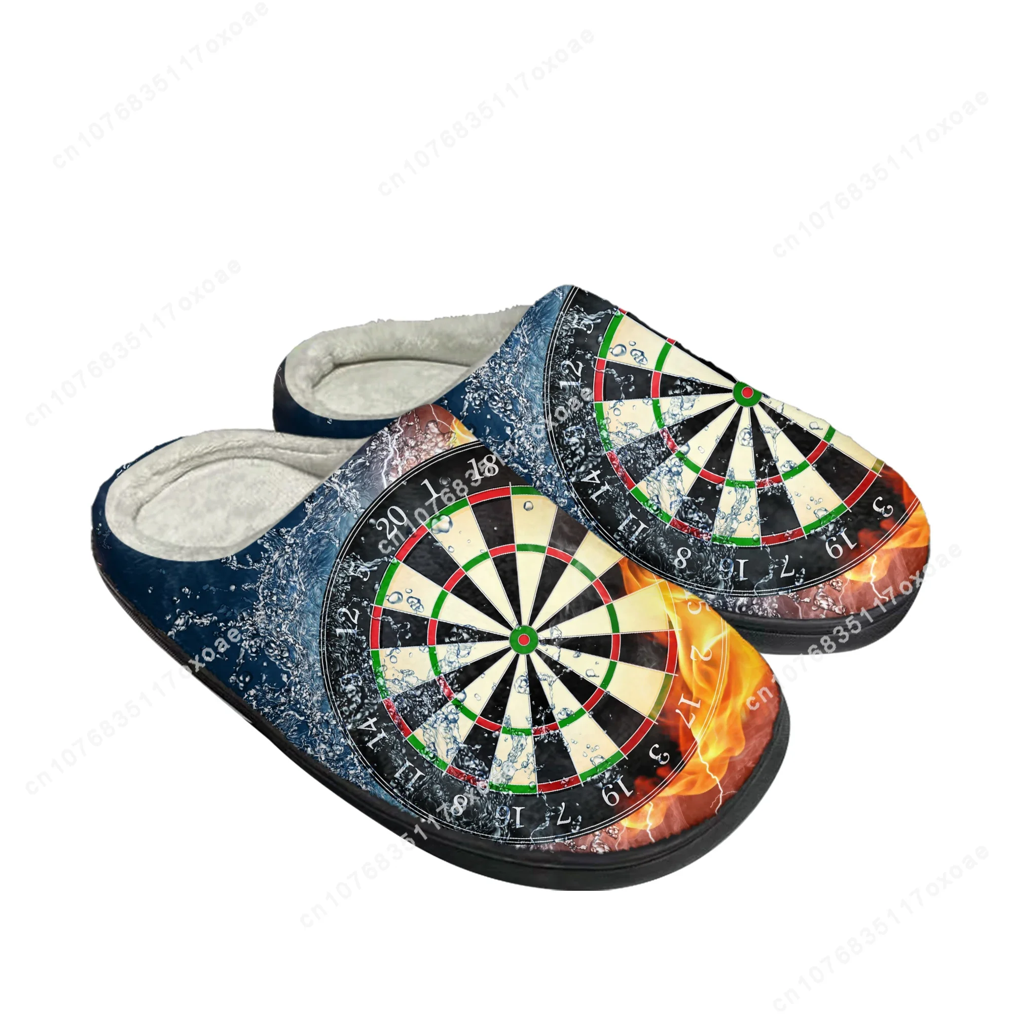 

Love Gift Darts Player Home Cotton Slippers Mens Womens Plush Bedroom Casual Keep Warm Shoes Thermal Indoor Slipper Custom Shoe