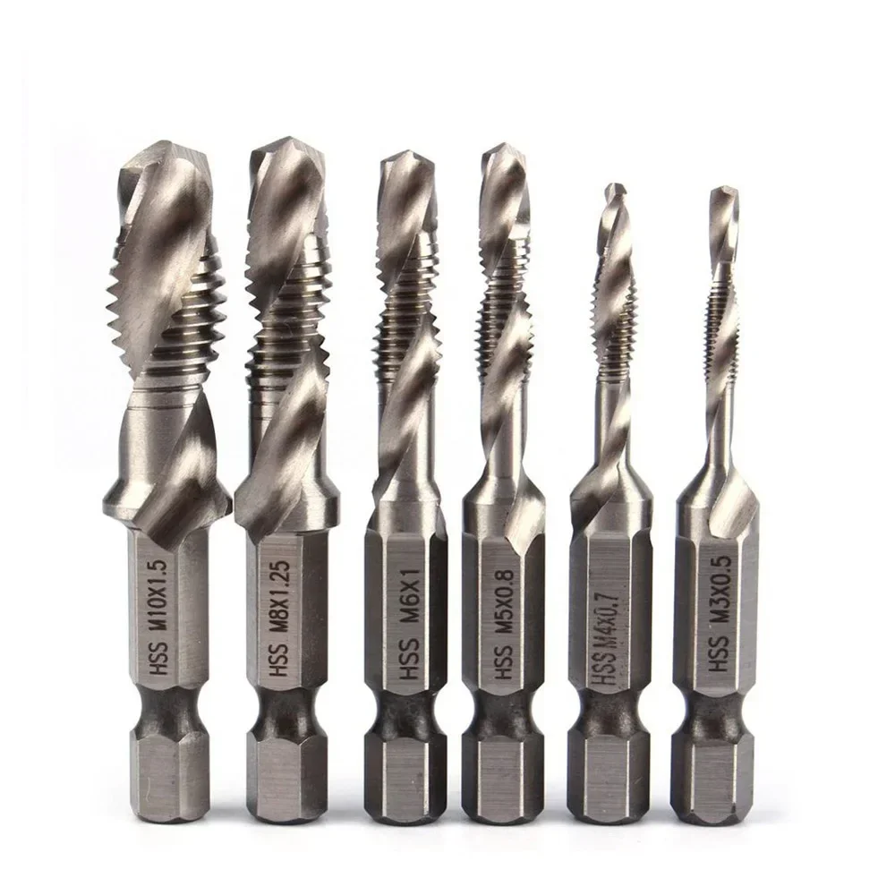 STONEGO HSS4341 Tap Bit - M3-M10, Spiral Flutes for Efficient Woodworking, Plastic & Aluminum Drilling