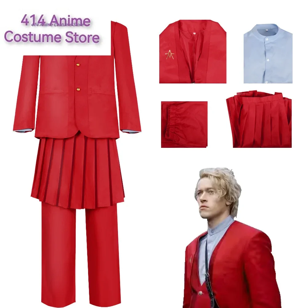 The Ballad of Songbirds and Snakes Cosplay President Snow Costume Shirt Jacket Skirt Suit Movie Uniform Christmas Carnival