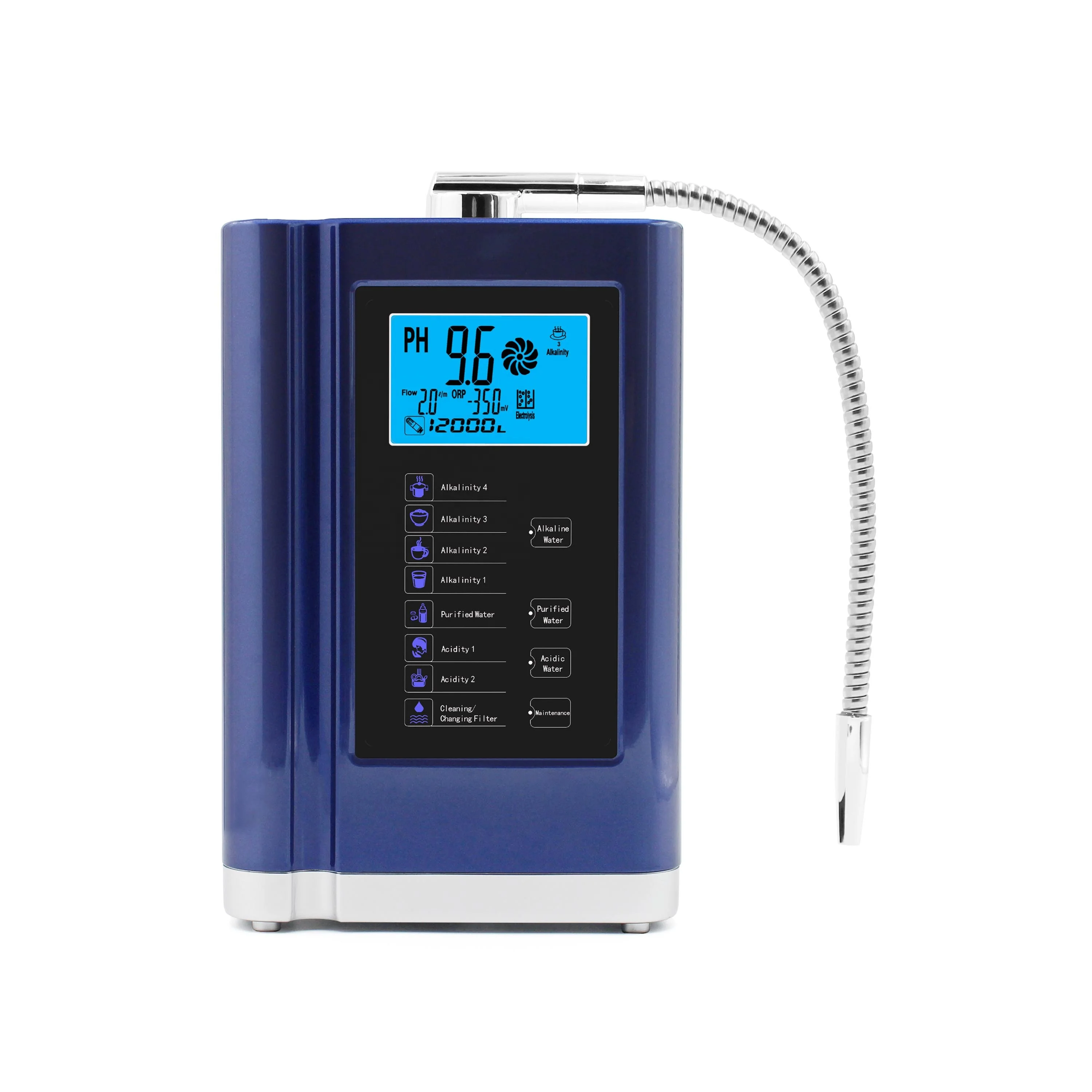 5 plates lonized alkaline water purifier ionized alkaline water machine