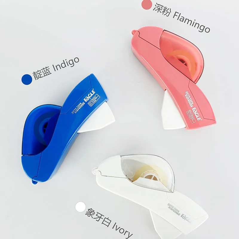 Odpowiedni do rękodzieła, automatyczny dozownik taśmy do pakowania prezentów rodzinnych, nie wymaga baterii, z 2 rolkami taśmy gratis.