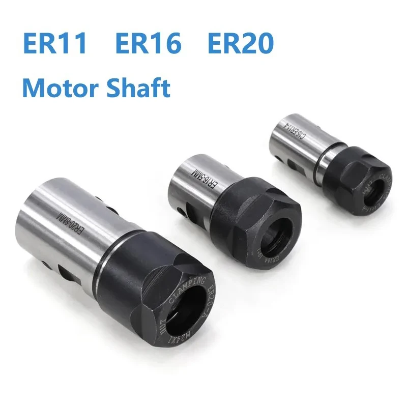 Imagem -03 - Eixo do Eixo do Eixo do Motor Suporte da Máquina de Gravura Er8 Er11 Er16 Er20 C10 C16 C20 C25 mm mm mm 10 mm