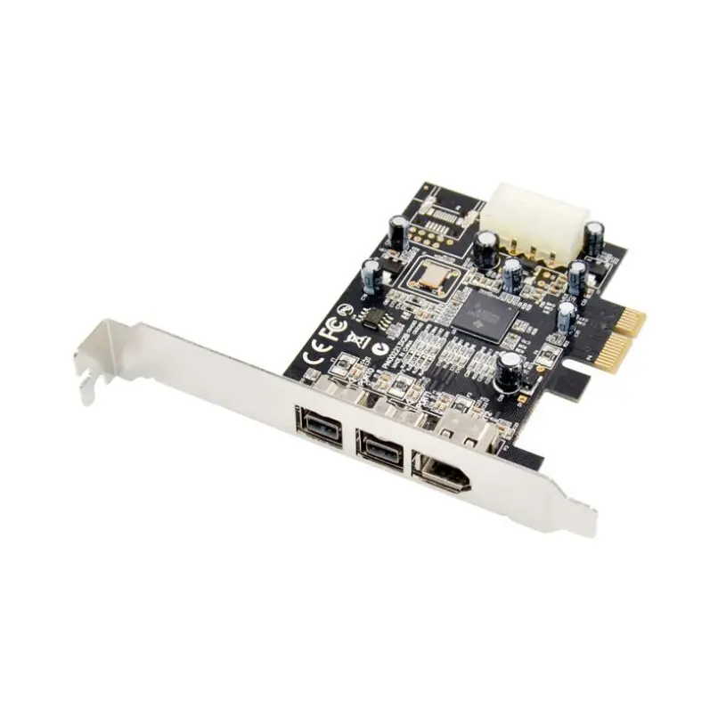 

PCI Express 3 порта Firewire 1394B & 1394A PCIe 1,1x1 карта