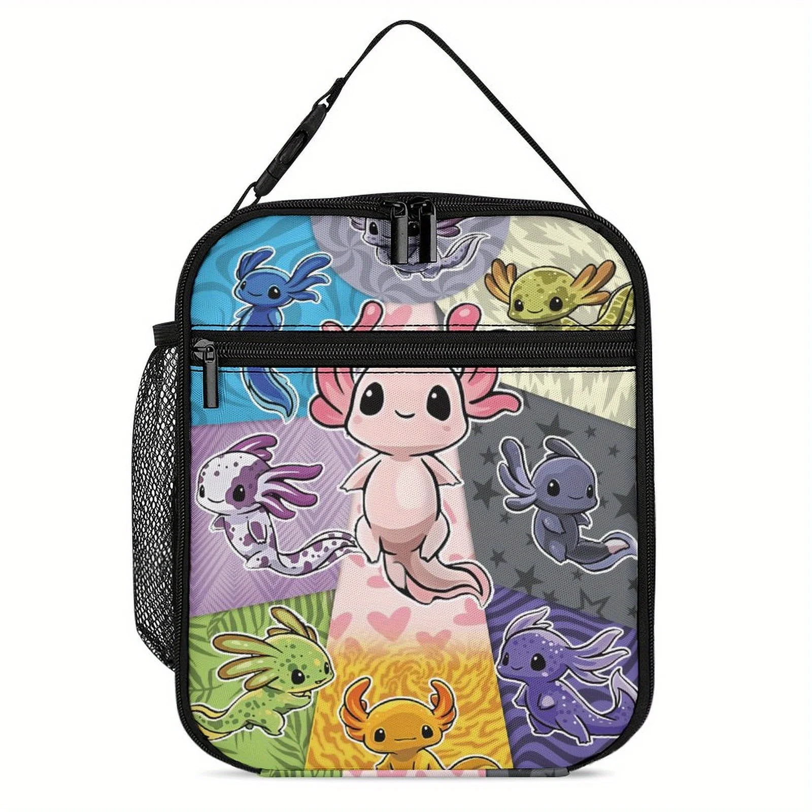 Axolotl Lunch Box Reusable Insulated  Lunch Bag for All Season Non-Food Contact