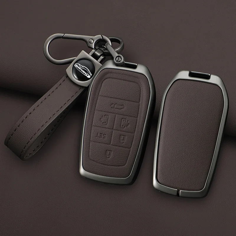 

Retro Zinc Alloy For Toyota Sienna CHR Hilux RAV4 Alphard Highland 5 6 Button Smart Remote Car Key Case Cover Fob Accessories