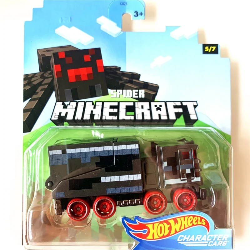 حقيقية الساخن عجلات ماين كرافت سلسلة لعبة مجسمة سيارة سطح المكتب زخرفة المقتنيات هدايا العيد في الأوراق المالية #3