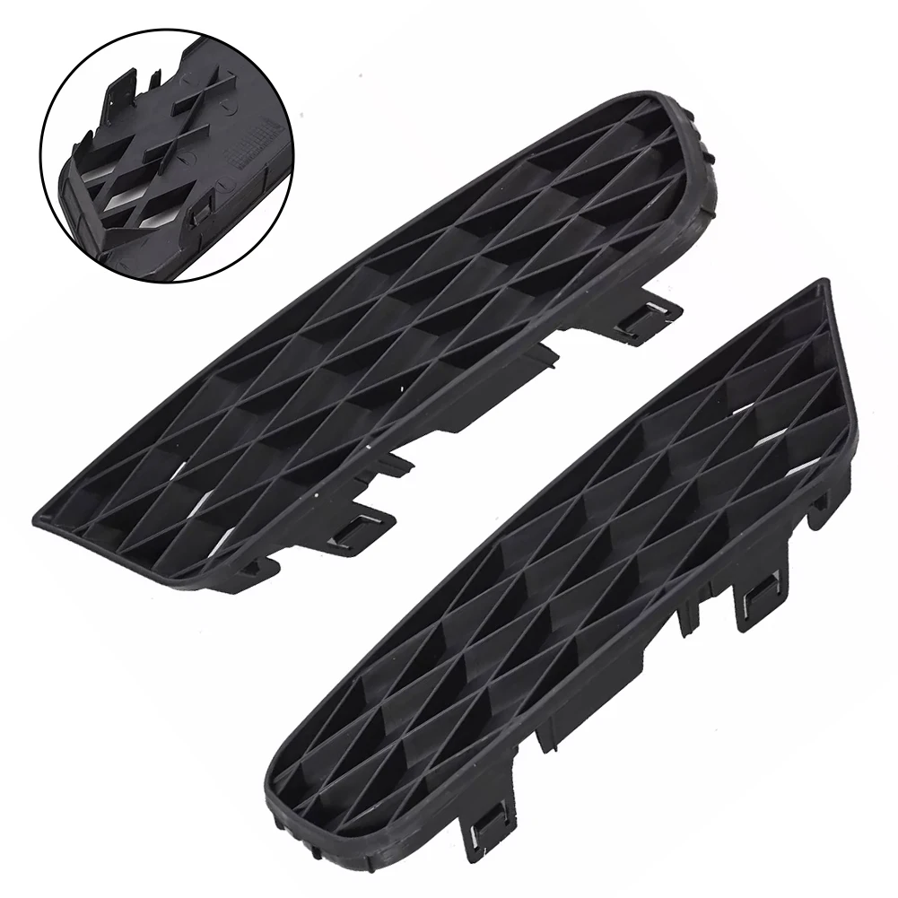 Black Fog Light Cover Direct Replacement Pair Included Left And Right Front Placement For Honda Civic 2009-2011