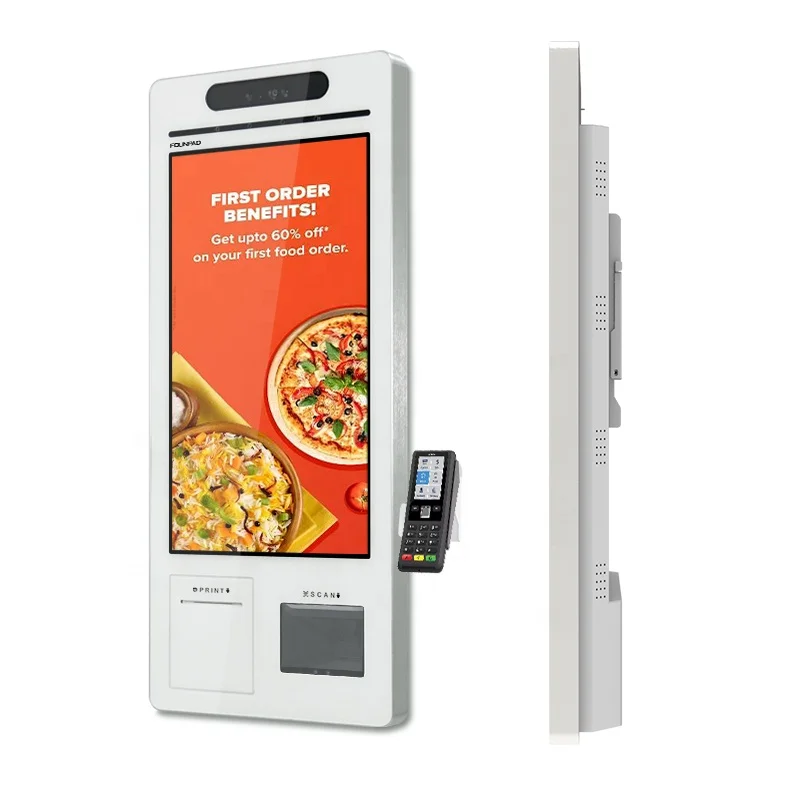 Self Service Payment Kiosk With ATM ,bill,printing Photo Booth,card Reader,ticket Vending Machine