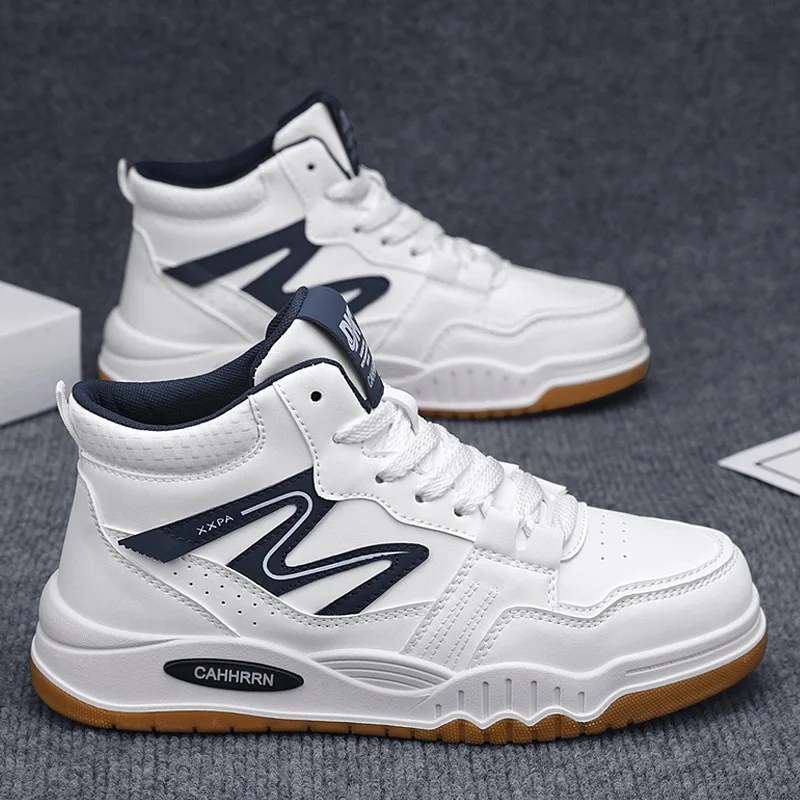 Fashion Men's Shoes High Top Sneakers Men Platform Winter Outdoor Comfortable Keep Warm Soft Soled Running Shoe Tênis Masculino