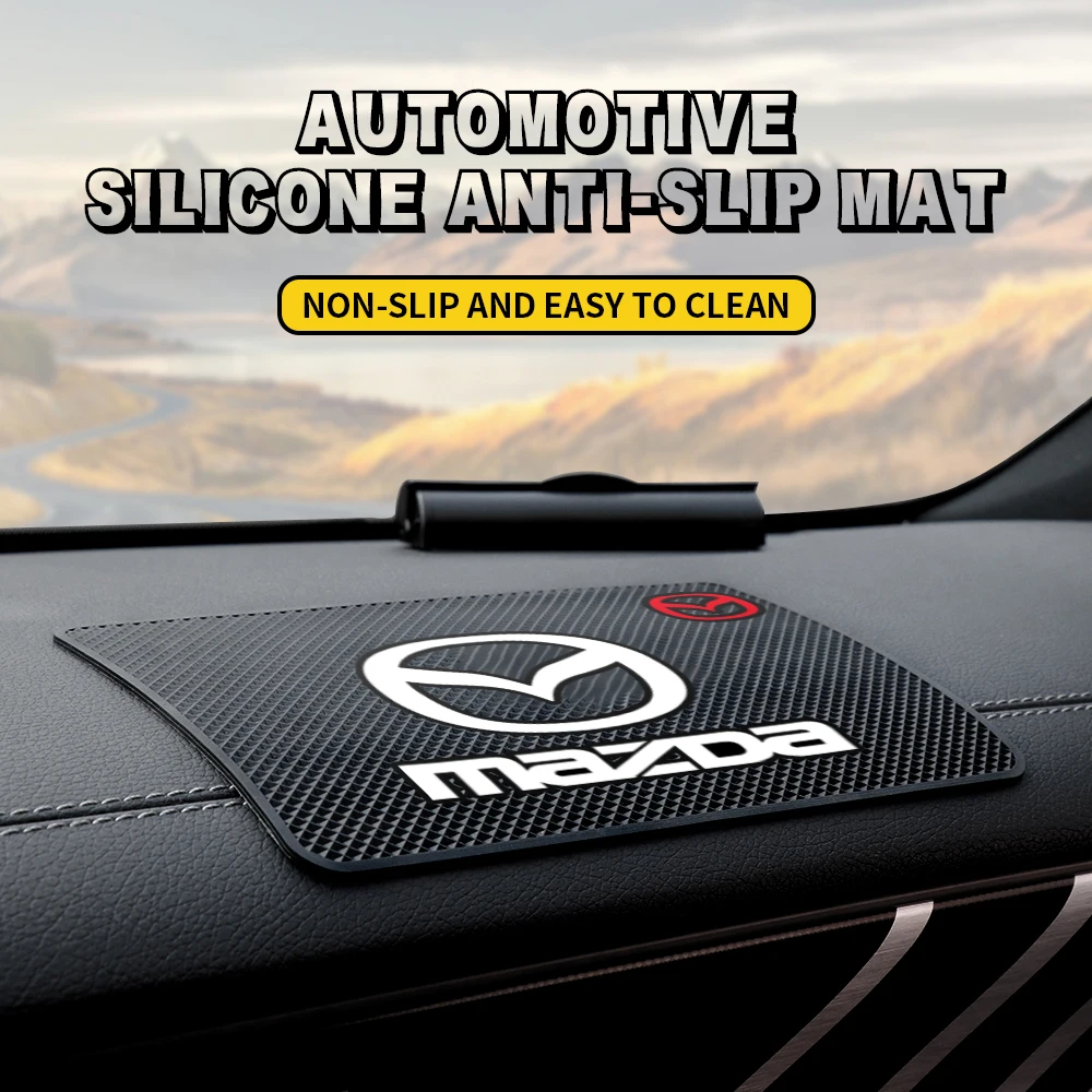 Car Anti Slip Mat Phone Holder Dashboard Non-Slip Sticky Silicone Pad For Mazda 2 3 6 CX5 MX5 RX-8 Axela Demio CX9 GH BK MP MX3