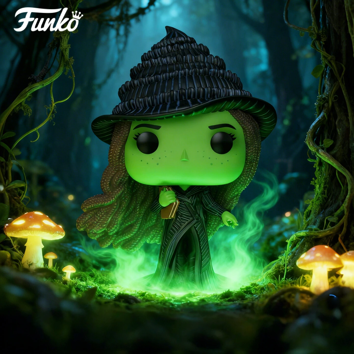 

Movies Wicked：For Good Elphaba #1925 Figure - Funko Pop Official Genuine Limited Edition Collect Figurine Elphaba Fans Toy Gift
