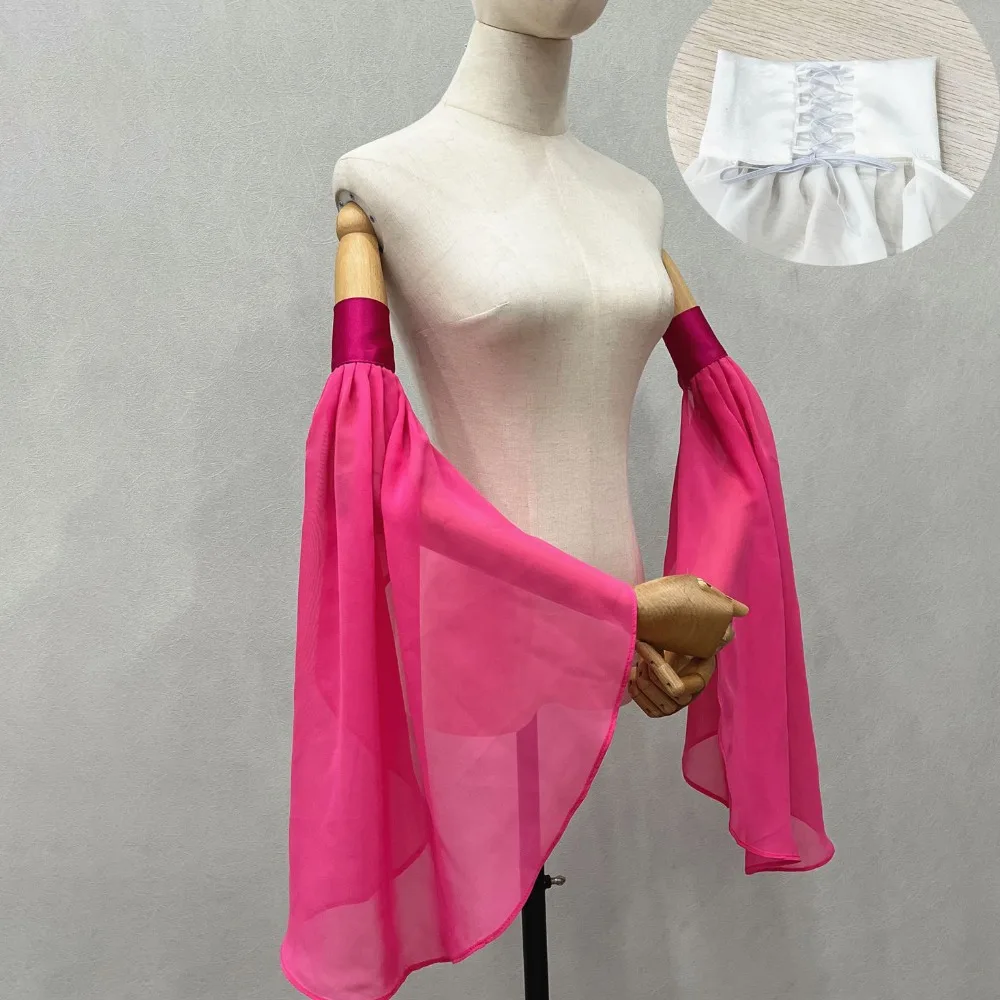 

Новые длинные съемные рукава, солнцезащитный крем, готические шифоновые роскошные перчатки, длинные тюлевые свадебные перчатки, костюм