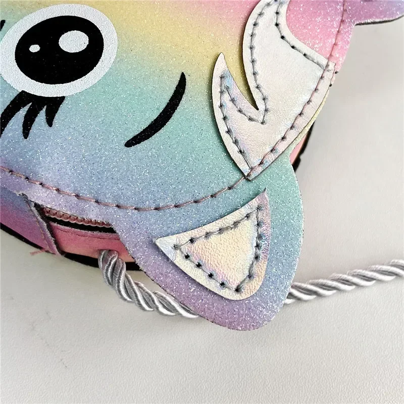 Pu Leder Umhängetasche für Kinder Cartoon Baby Mädchen Mini süße Katze Umhängetaschen Reiß verschluss Brieftasche Kinder kleine Geldbörse