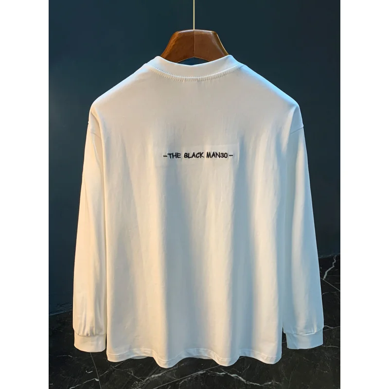 Autumn long sleeved-shirt men's 2025 new comfortable, elastic, loose and trendy casual top